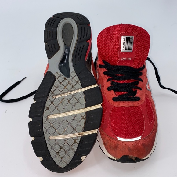 Men's (RED) New Balance 990 V4 - Picture 7 of 8